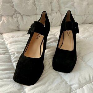 NEW! Lonza Claudia Black Suede, Size 40